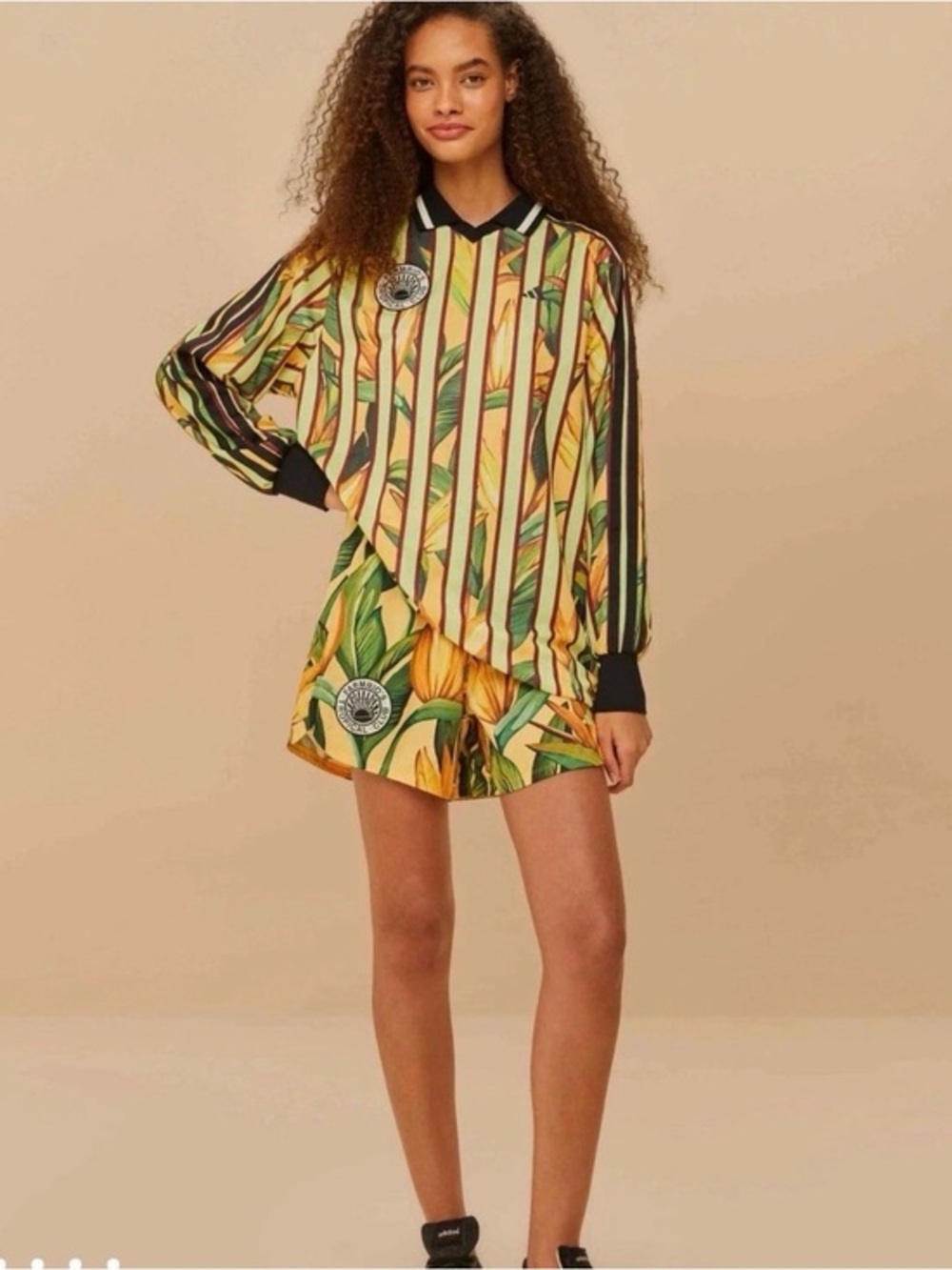 adidas X Farm Rio Premium Print Soccer Jersey Dress Green Women’s Medium JD6284